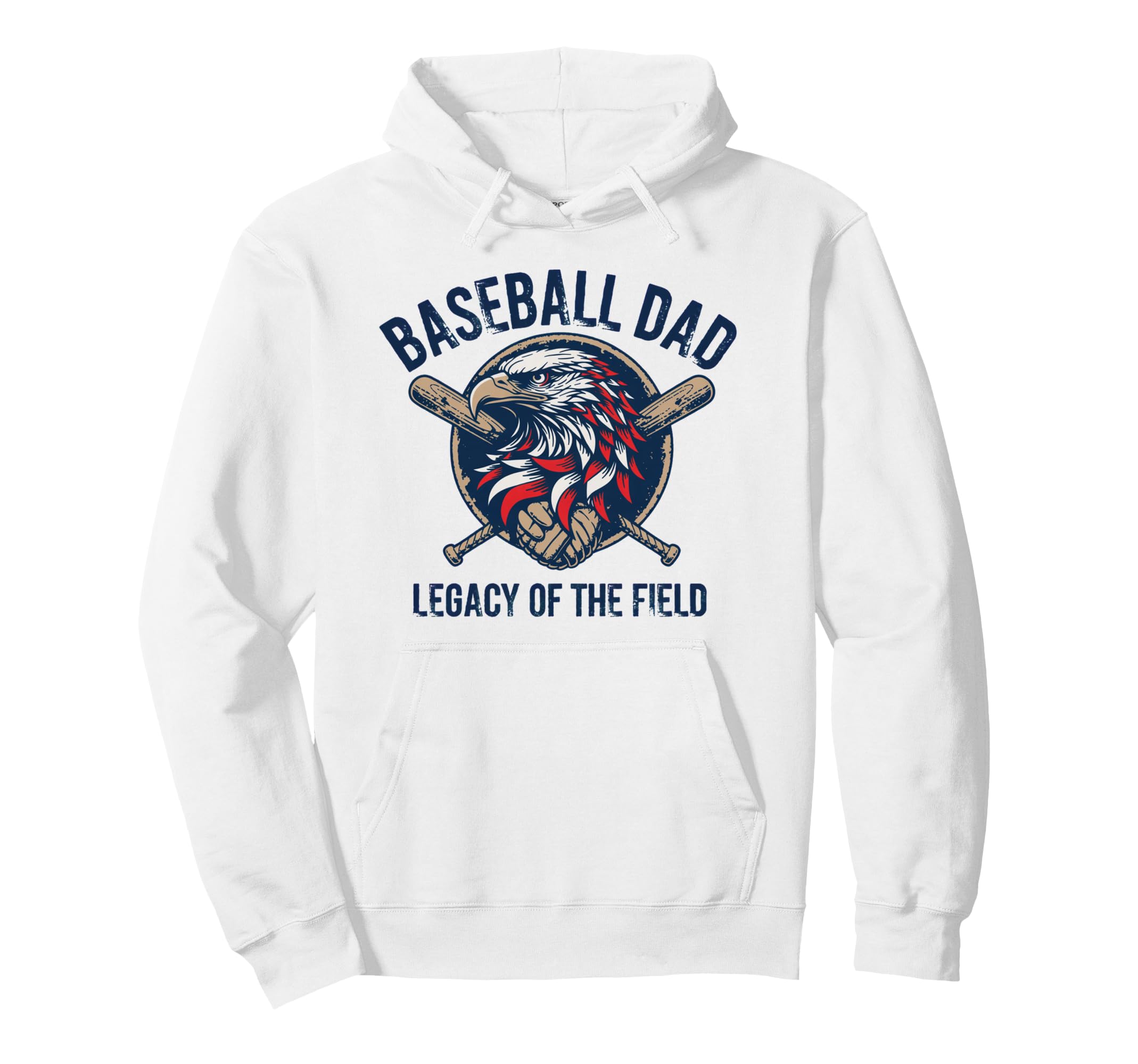 Baseball Father Baseball Dad Hoodie - Minimalist Print Men Women - T-Shirt, Sweatshirt, Hoodie