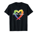 Be Change Rainbow Heart Positivity T-Shirt - Unique Graphic for Adults - T-Shirt, Sweatshirt, Hoodie