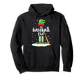 Snowy Baseball Elf Matching Hoodie - Casual Everyday Wear for Adults - T-Shirt, Sweatshirt, Hoodie