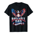 Baseball Fathers Day America Patriotic T-Shirt - Trendy Graphic Unisex - T-Shirt, Sweatshirt, Hoodie