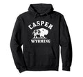 Casper Wyoming Cowboy State Bison Hoodie - Trendy Graphic for Adults - T-Shirt, Sweatshirt, Hoodie
