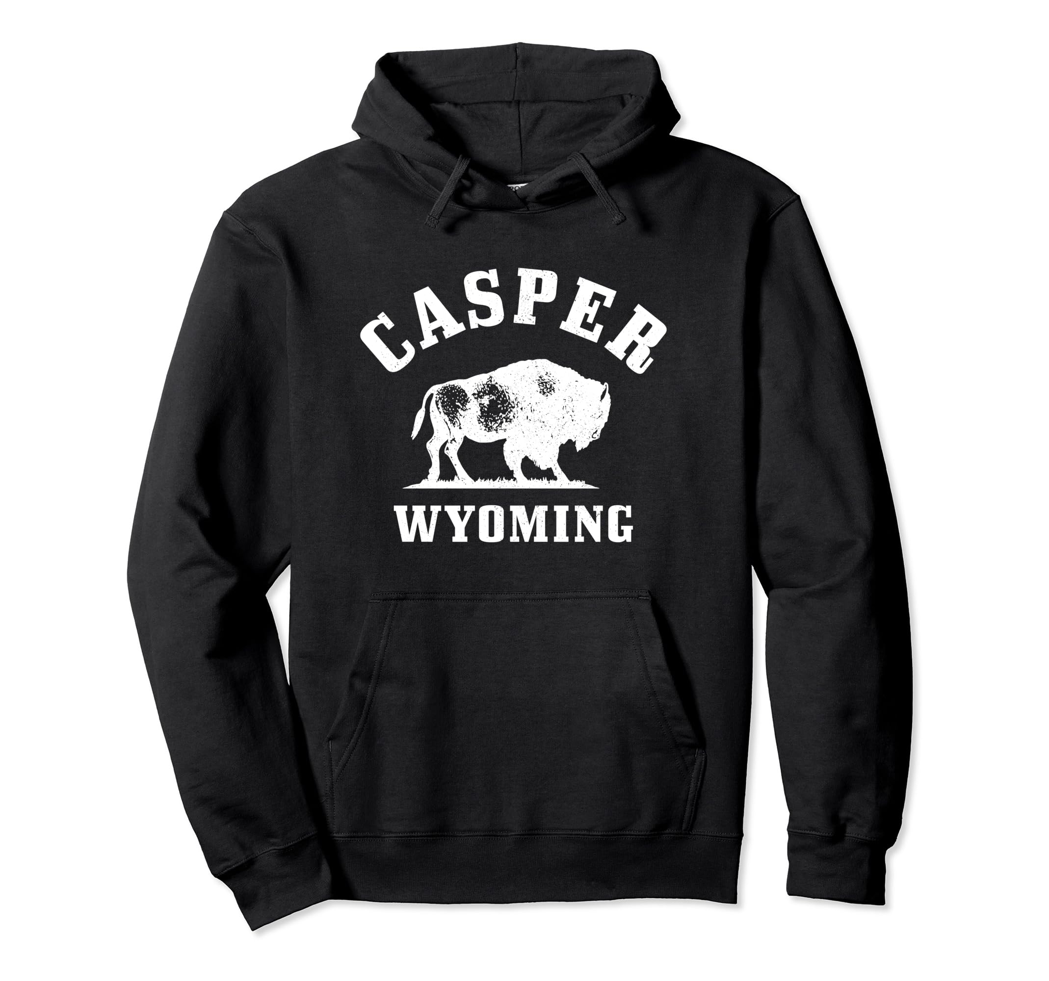 Casper Wyoming Cowboy State Bison Hoodie - Trendy Graphic for Adults - T-Shirt, Sweatshirt, Hoodie