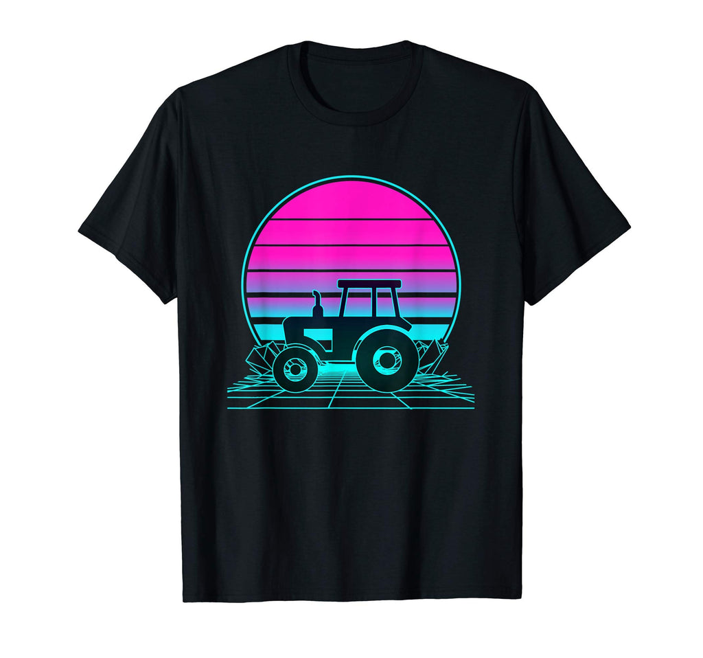 Sunset Tractor T-Shirt - Minimalist Print for Adults - T-Shirt, Sweatshirt, Hoodie