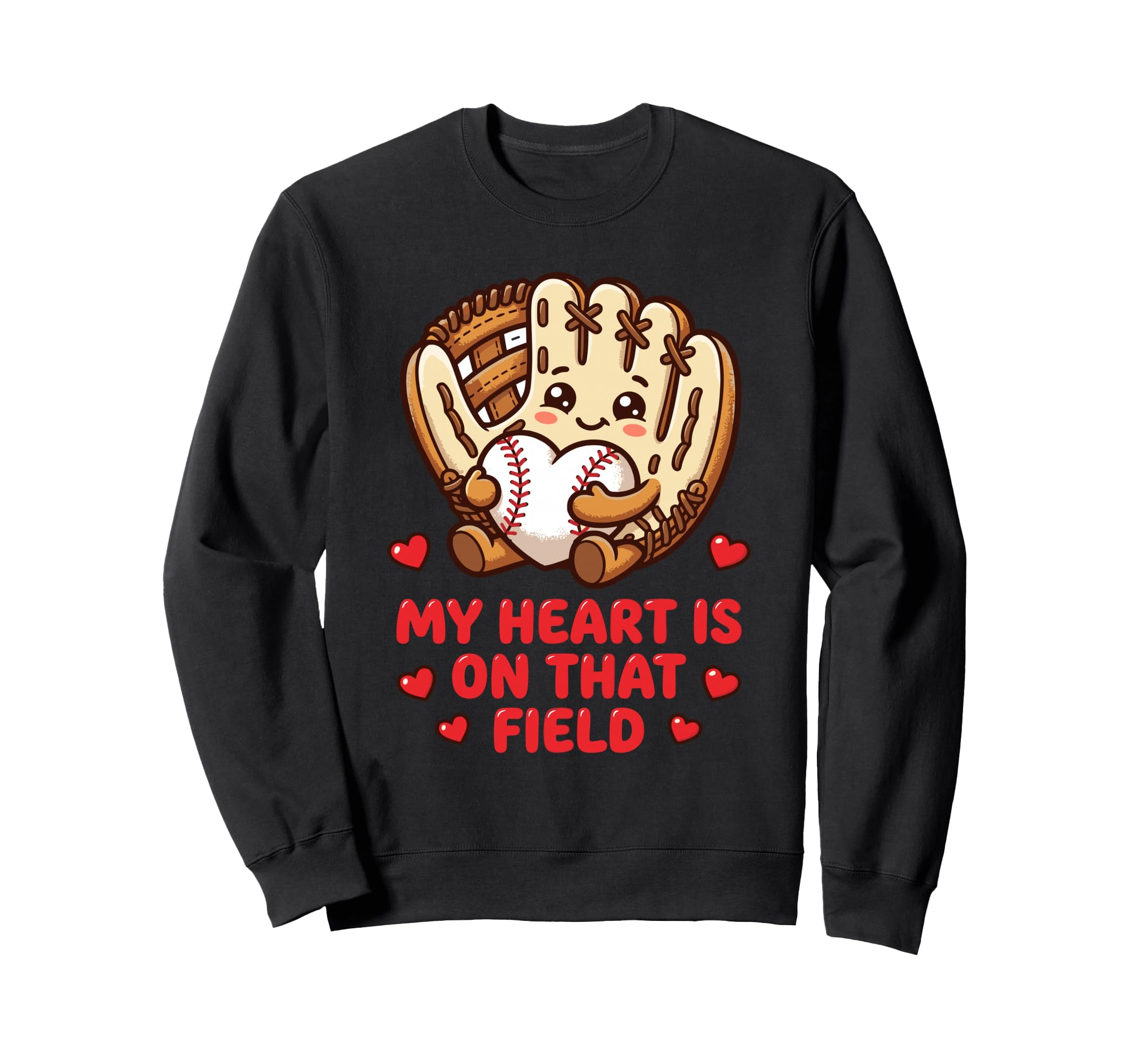 My Heart Is That Field Kawaii Sweatshirt - Minimalist Print Unisex - T-Shirt, Sweatshirt, Hoodie
