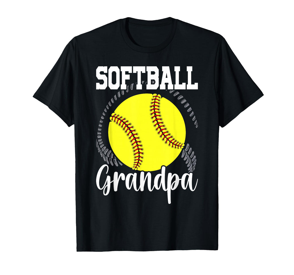 Softball Grandpa Grandfather Fathers Day T-Shirt - Trendy Graphic Men Women - T-Shirt, Sweatshirt, Hoodie