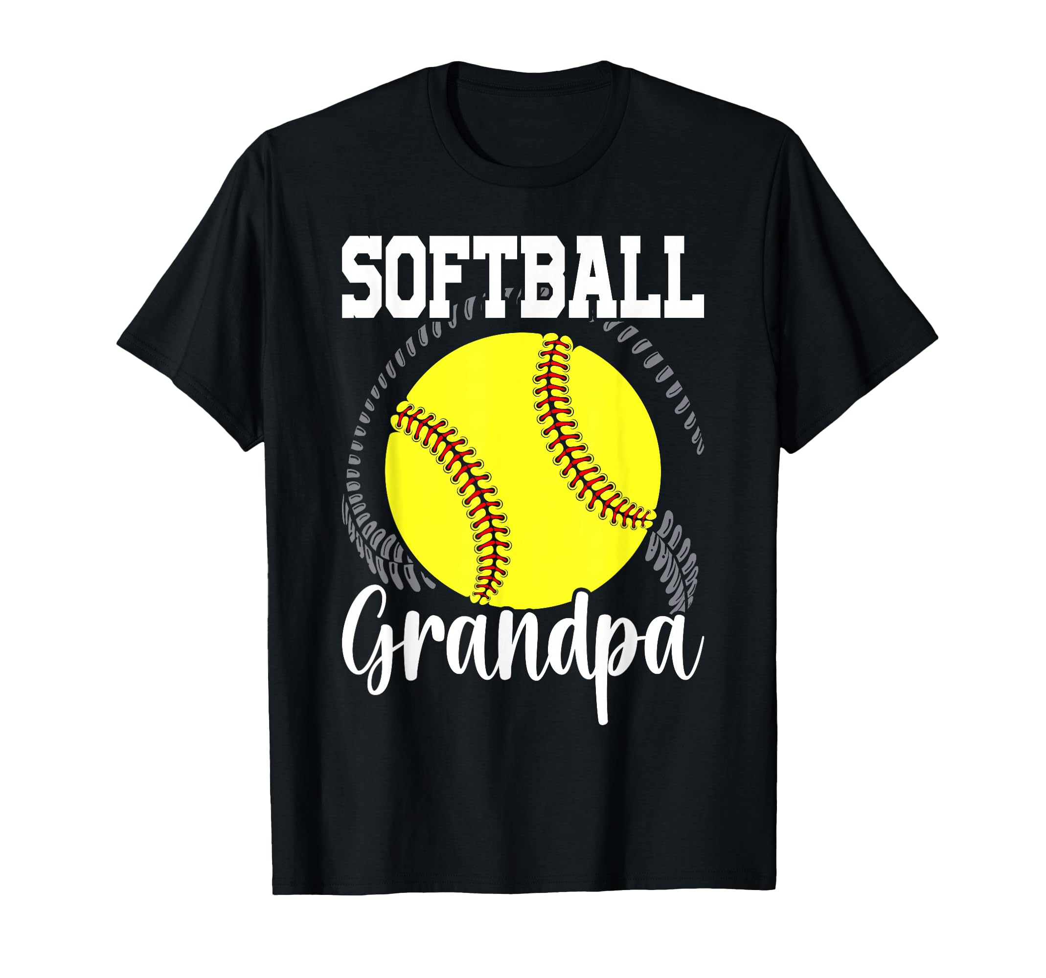 Softball Grandpa Grandfather Fathers Day T-Shirt - Trendy Graphic Men Women - T-Shirt, Sweatshirt, Hoodie