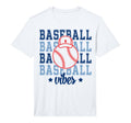 Baseball Vibes Baseball Mom Baseball T-Shirt - Novelty Apparel for Adults - T-Shirt, Sweatshirt, Hoodie