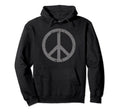Peace Sign Distressed Hoodie - Fun Novelty Design Unisex - T-Shirt, Sweatshirt, Hoodie