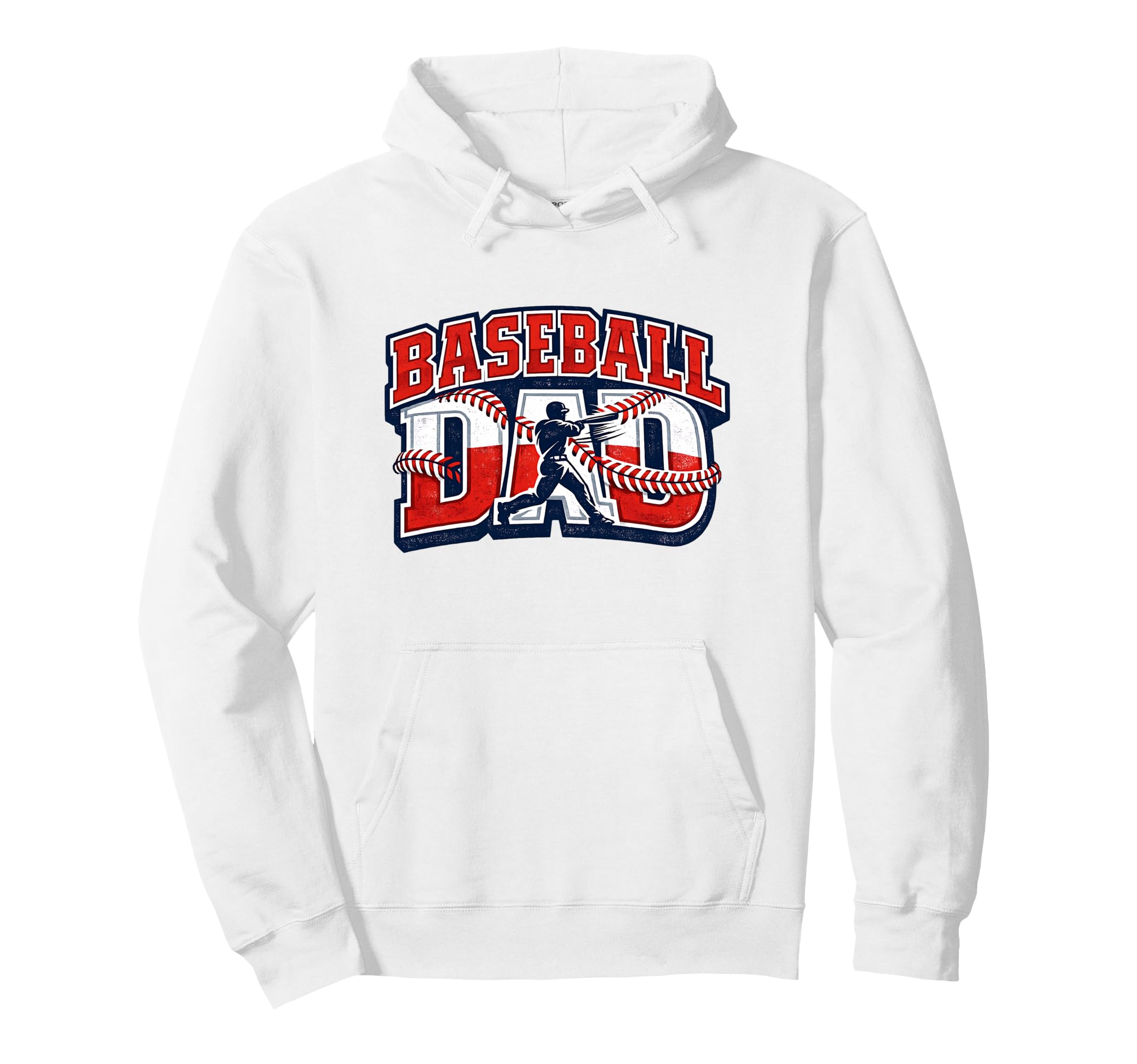 Baseball Dad Lettering Sports Baseball Hoodie - Trendy Graphic for Adults - T-Shirt, Sweatshirt, Hoodie