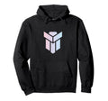 Futuristic Geometric Logo Vaporwave Hoodie - Minimalist Print Men Women - T-Shirt, Sweatshirt, Hoodie