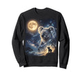 Howling Koala Full Moon Starry Night Sweatshirt - Novelty Apparel Unisex - T-Shirt, Sweatshirt, Hoodie