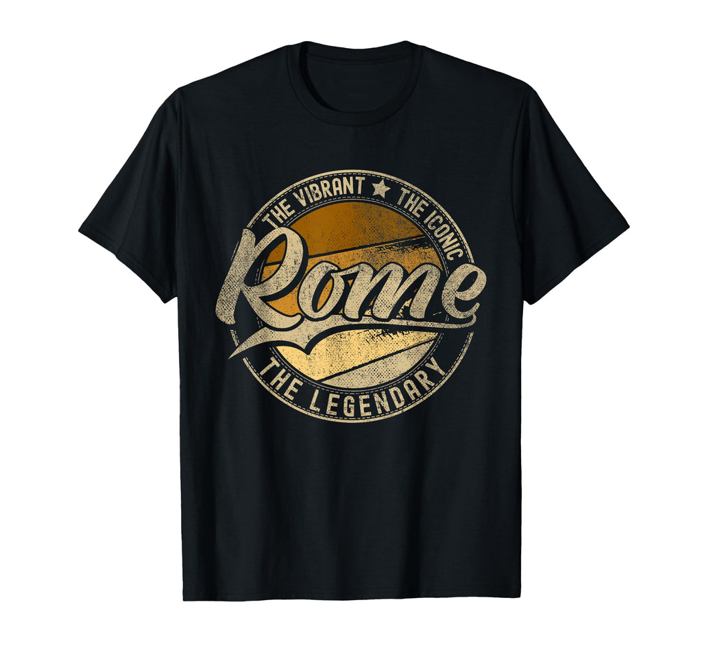 Rome Ny New York Distressed T-Shirt - Custom Art Print Unisex - T-Shirt, Sweatshirt, Hoodie