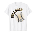 Bulldogs Baseball Gold Bulldogs T-Shirt - Aesthetic Graphic Men Women - T-Shirt, Sweatshirt, Hoodie