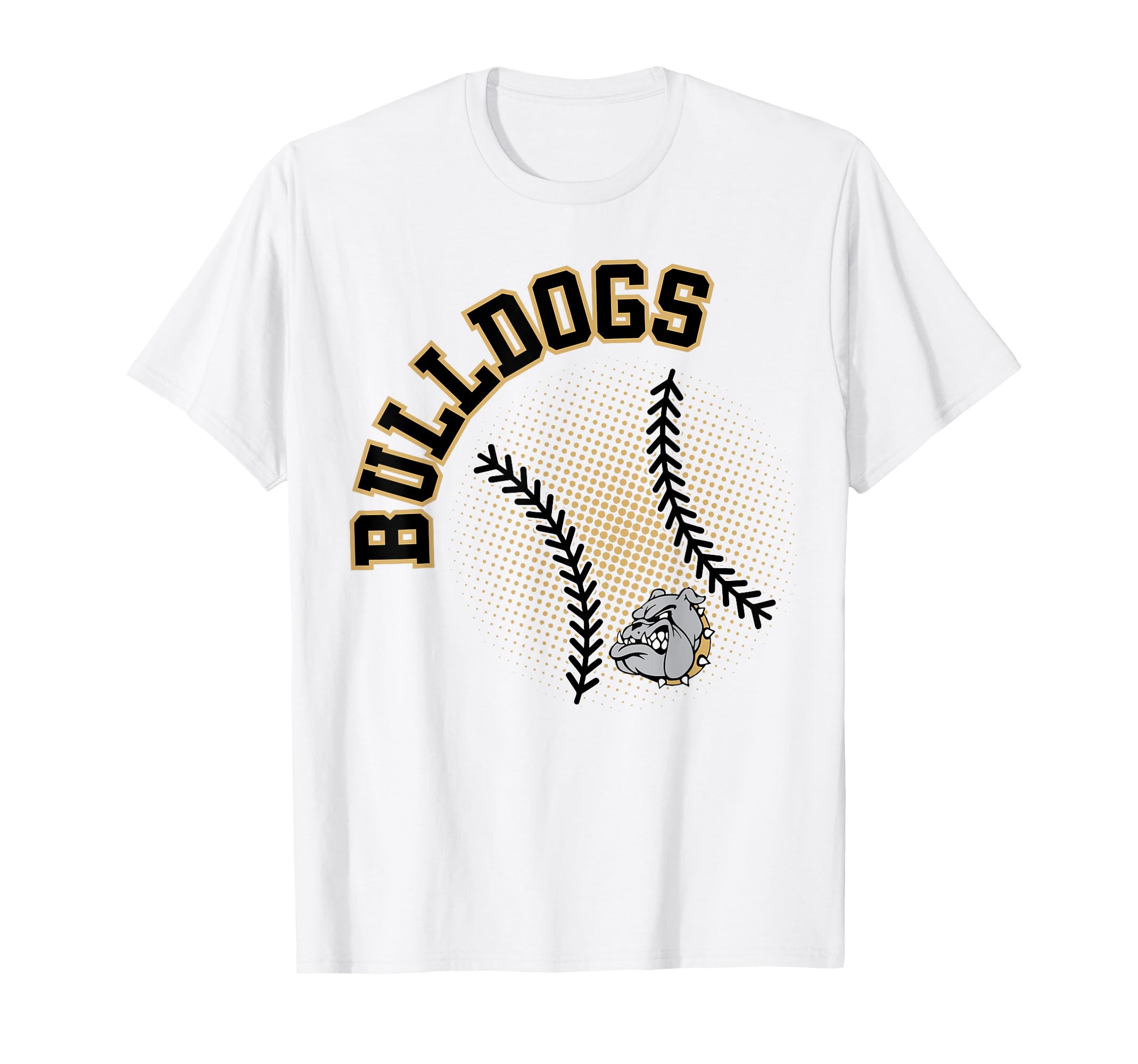 Bulldogs Baseball Gold Bulldogs T-Shirt - Aesthetic Graphic Men Women - T-Shirt, Sweatshirt, Hoodie