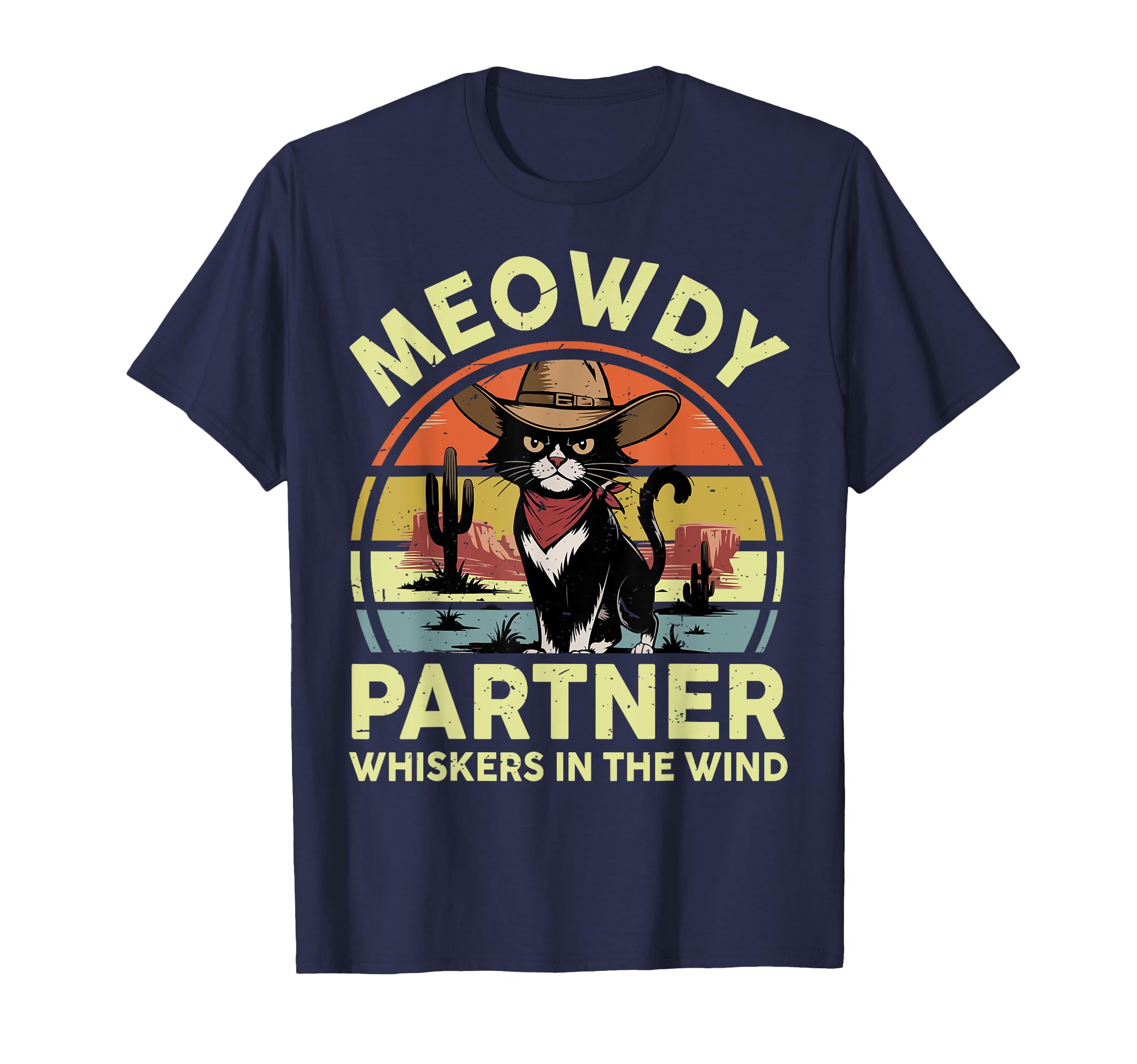 Meowdy Partner Funny Black Cat T-Shirt - Aesthetic Graphic Men Women - T-Shirt, Sweatshirt, Hoodie