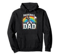 Baseball Dad Fathers Day Hoodie - Graphic Print Men Women - T-Shirt, Sweatshirt, Hoodie