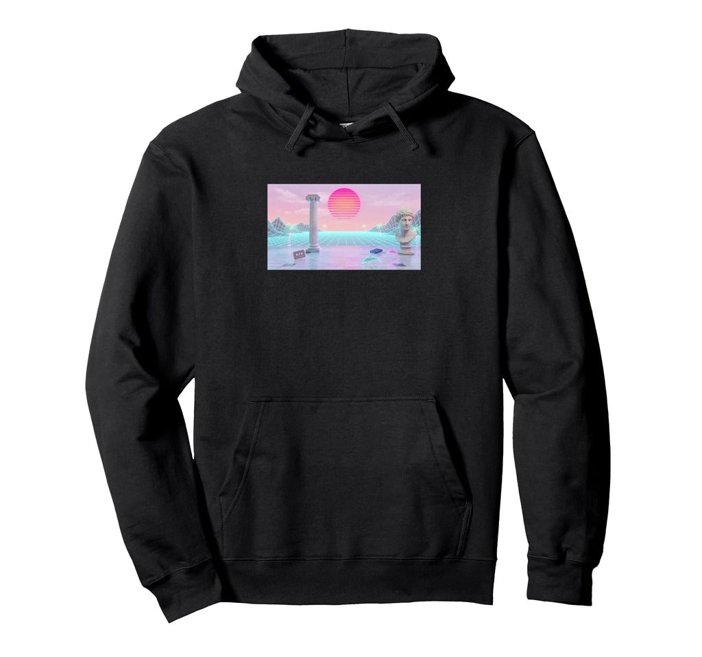 Vaporwave Aesthetic Trippy Vapor Hoodie - Casual Everyday Wear Men Women - T-Shirt, Sweatshirt, Hoodie