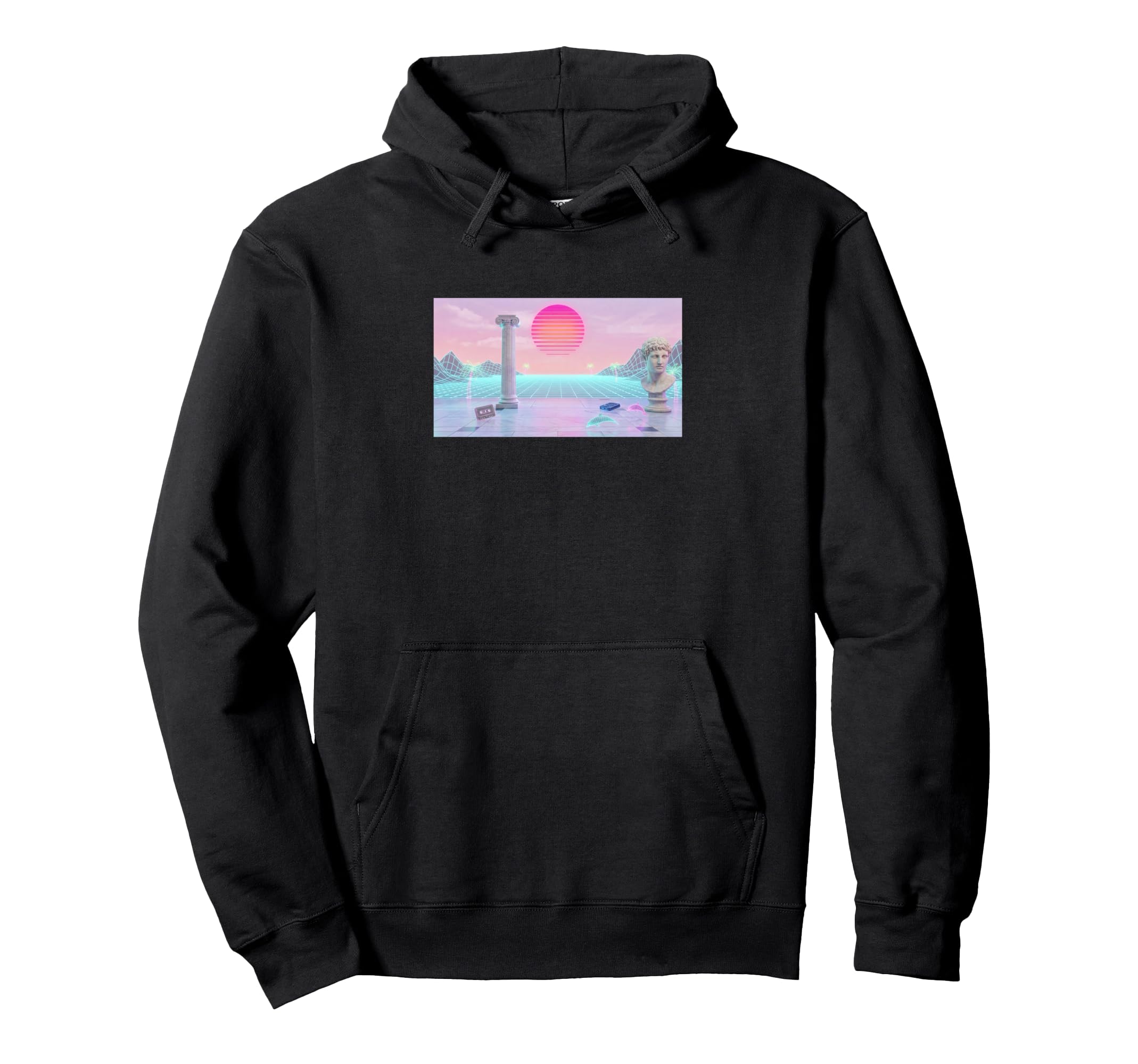 Vaporwave Aesthetic Trippy Vapor Hoodie - Casual Everyday Wear Men Women - T-Shirt, Sweatshirt, Hoodie