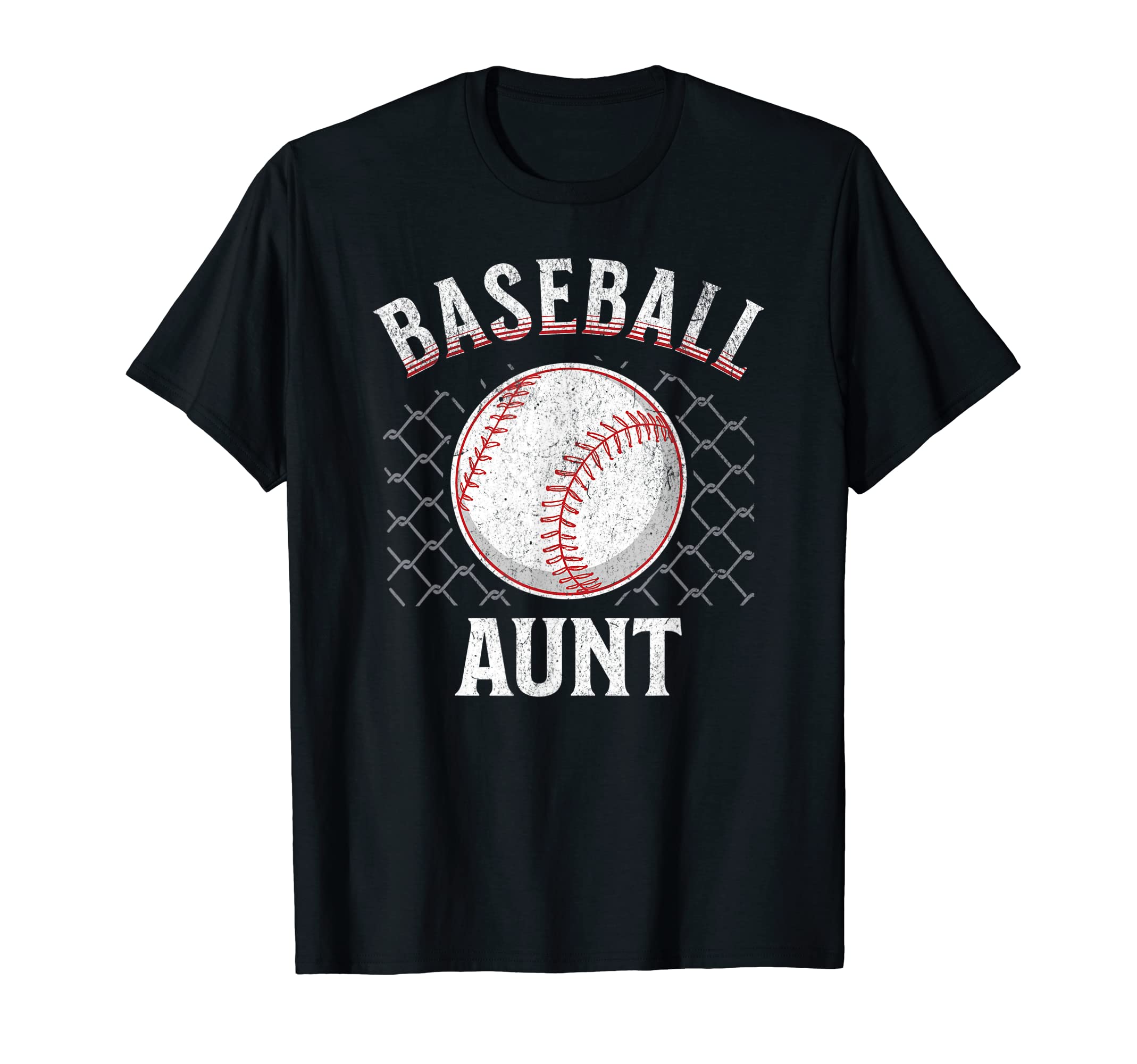 Baseball Aunt Ball Heart Auntie T-Shirt - Minimalist Print Men Women - T-Shirt, Sweatshirt, Hoodie