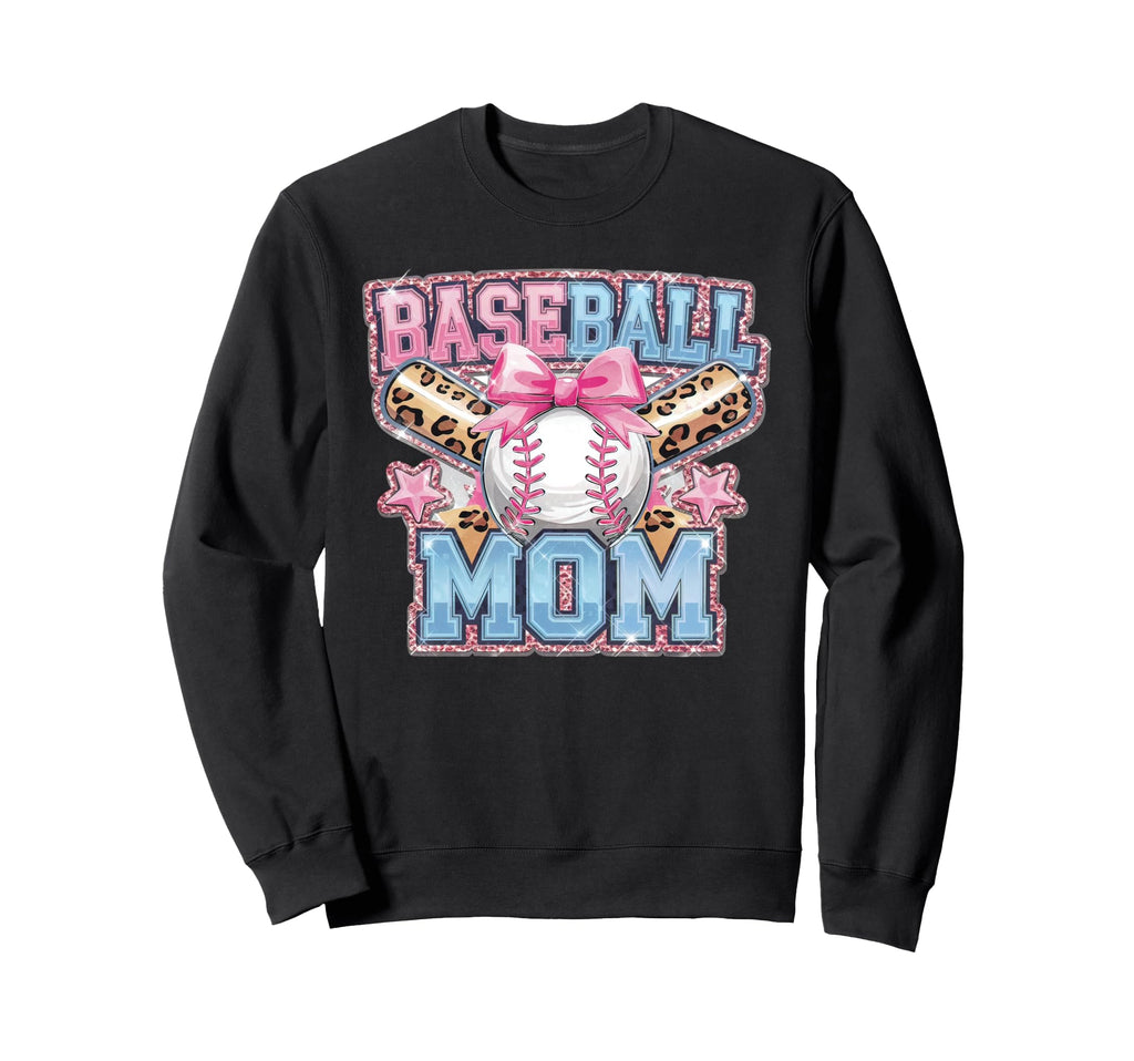 Game Day Leopard Cheetah Baseball Sweatshirt - Graphic Print for Adults - T-Shirt, Sweatshirt, Hoodie