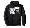American Flag Baseball Lover Baseball Hoodie - Unique Graphic Men Women - T-Shirt, Sweatshirt, Hoodie