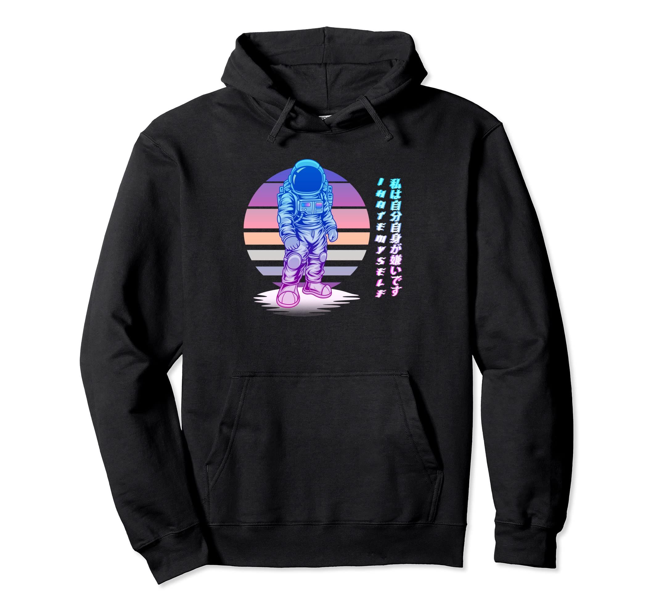 I Hate Myself Aesthetic Vaporwave 90S Hoodie - Trendy Graphic for Adults - T-Shirt, Sweatshirt, Hoodie