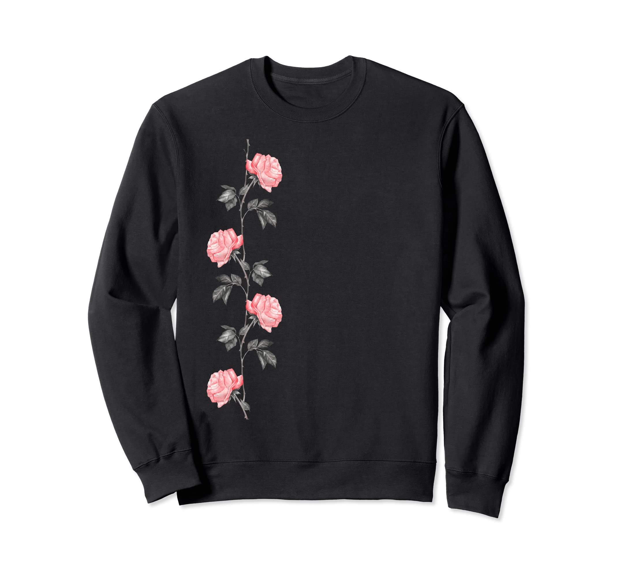 Rose Flower Aesthetic Grunge Rock Sweatshirt - Casual Everyday Wear Unisex - T-Shirt, Sweatshirt, Hoodie