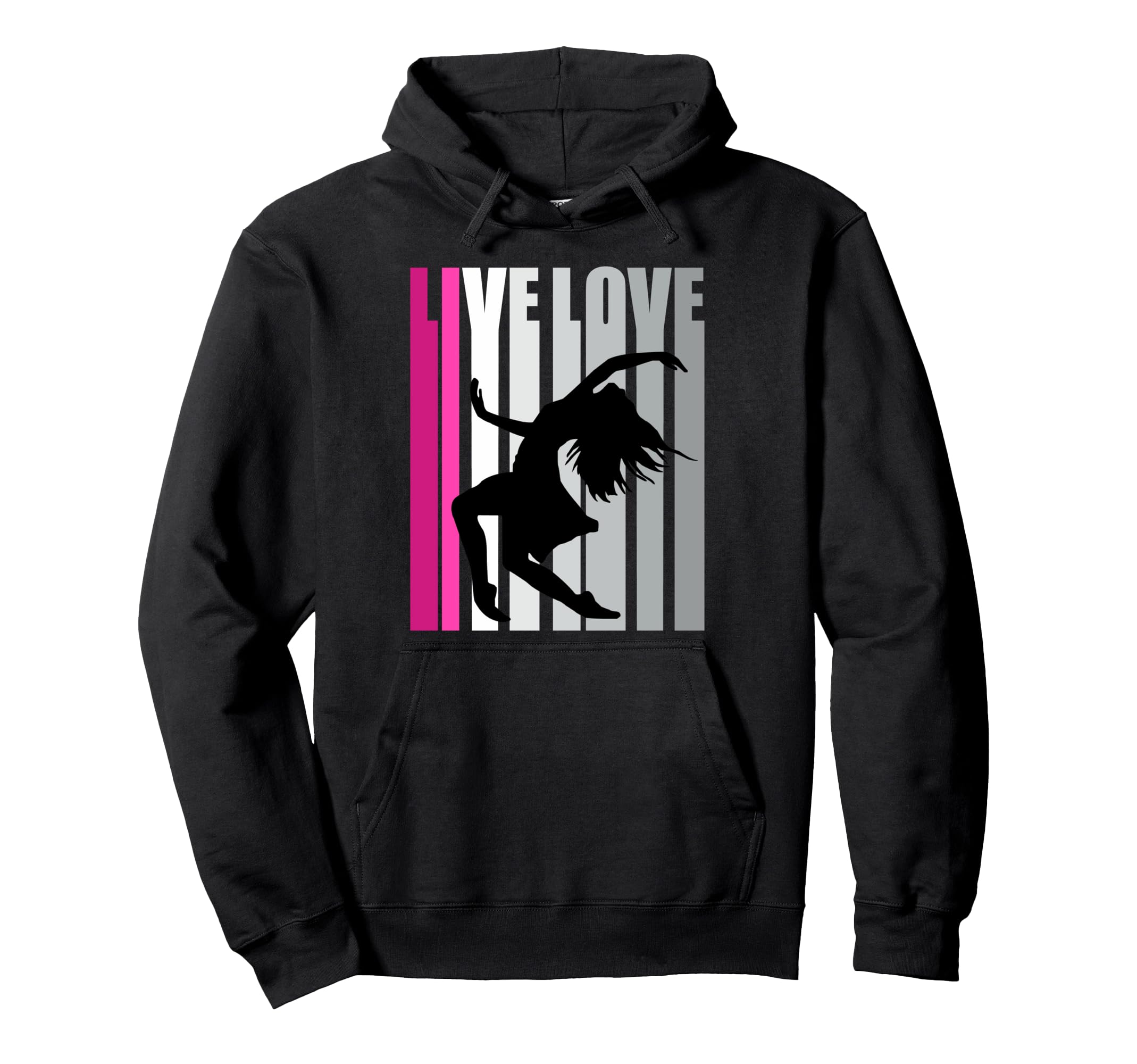 Purple Love Dance Birthday Distressed Hoodie - Graphic Print Men Women - T-Shirt, Sweatshirt, Hoodie