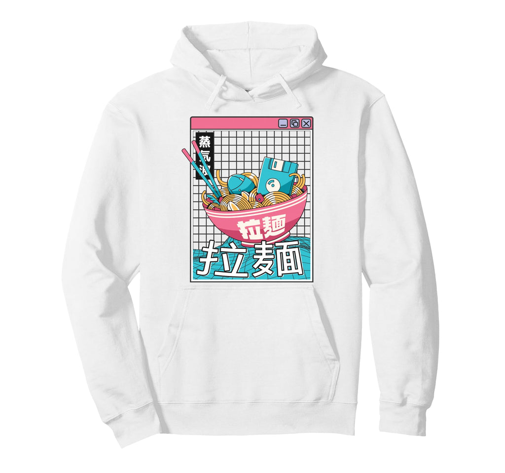 Digital Ramen Bowl Japan Pastel Otaku Hoodie - Fun Novelty Design Unisex - T-Shirt, Sweatshirt, Hoodie