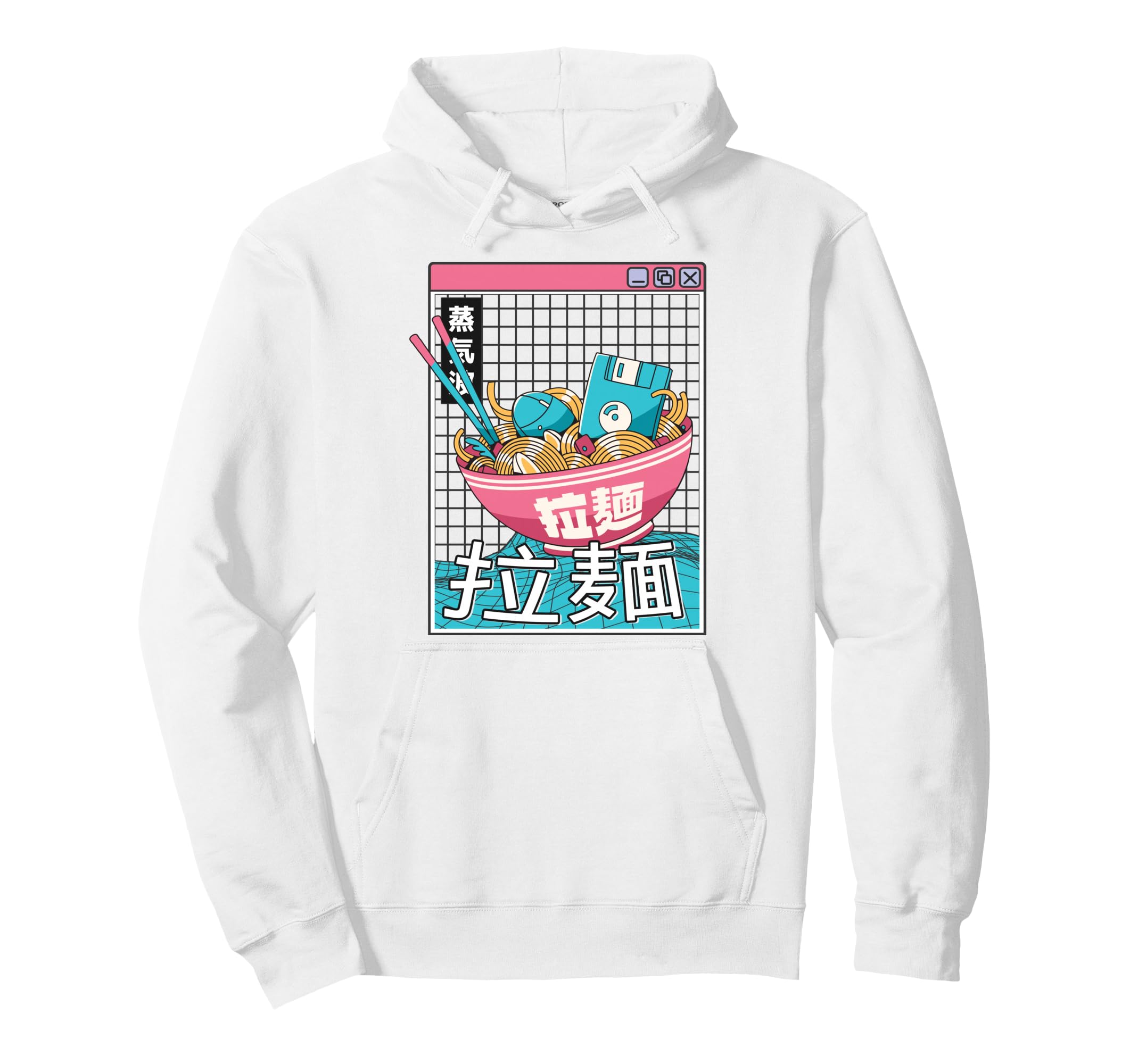 Digital Ramen Bowl Japan Pastel Otaku Hoodie - Fun Novelty Design Unisex - T-Shirt, Sweatshirt, Hoodie