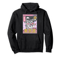 Happy Cat Eating Sushi Vaporwave Hoodie - Fun Novelty Design for Adults - T-Shirt, Sweatshirt, Hoodie