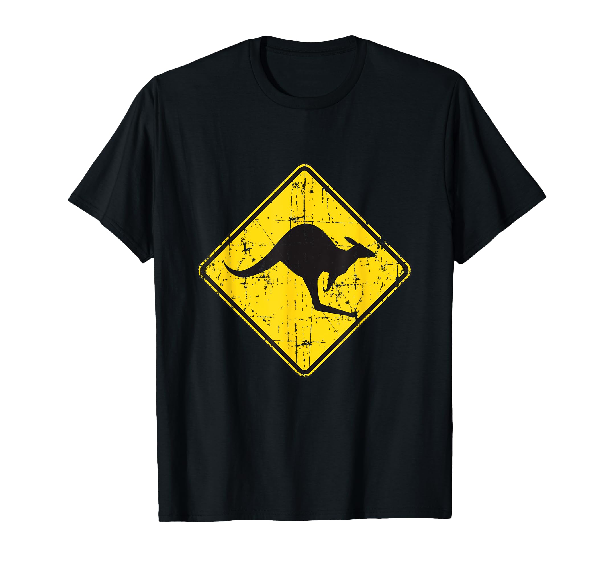 Kangaroo Crossing Street Sign Funny T-Shirt - Graphic Print Men Women - T-Shirt, Sweatshirt, Hoodie