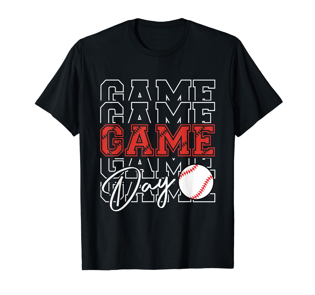 Game Day Vibes Baseball Mom Baseball T-Shirt - Aesthetic Graphic Men Women - T-Shirt, Sweatshirt, Hoodie