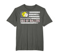 Dad Ballers Us Flag Softball T-Shirt - Aesthetic Graphic for Adults - T-Shirt, Sweatshirt, Hoodie