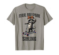 Raccoon And Scooter Feral Ballpark T-Shirt - Custom Art Print for Adults - T-Shirt, Sweatshirt, Hoodie