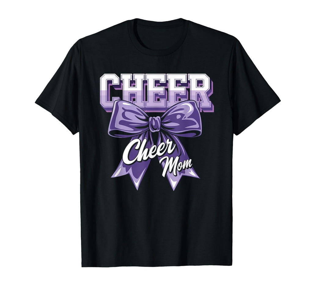 Cheer Mom Mother Bow Cheerleader Game T-Shirt - Trendy Graphic Men Women - T-Shirt, Sweatshirt, Hoodie