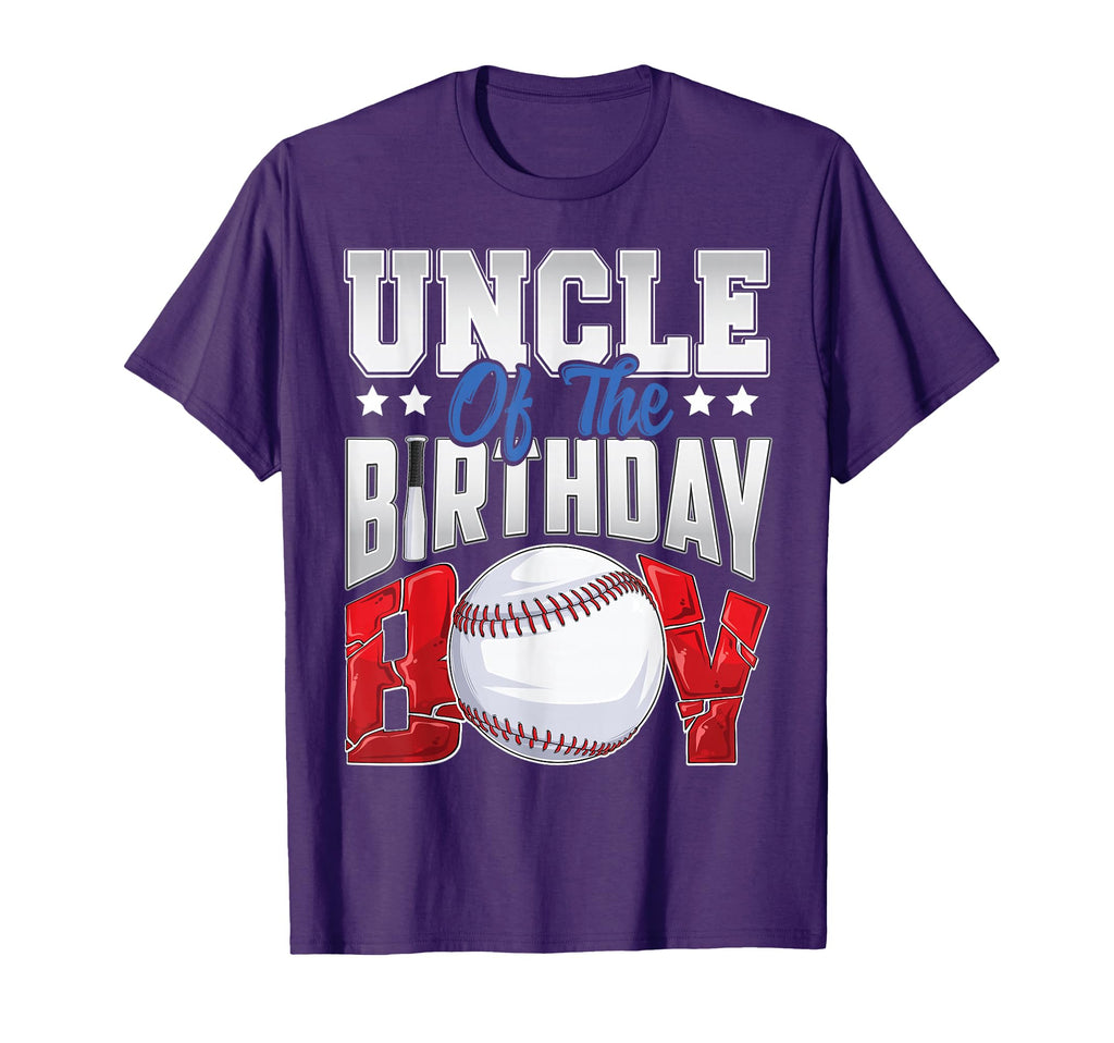 Uncle Baseball Birthday Family T-Shirt - Aesthetic Graphic Men Women - T-Shirt, Sweatshirt, Hoodie