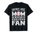 Baseball Fan Mom His Fan Distressed T-Shirt - Trendy Graphic Men Women - T-Shirt, Sweatshirt, Hoodie