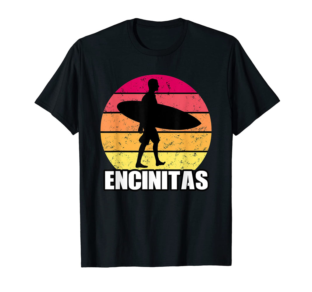 Encinitas Surfing California Surfer Surf T-Shirt - Graphic Print Unisex - T-Shirt, Sweatshirt, Hoodie