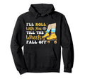 Roller Skating Skate 1970S Ill Roll Hoodie - Trendy Graphic for Adults - T-Shirt, Sweatshirt, Hoodie