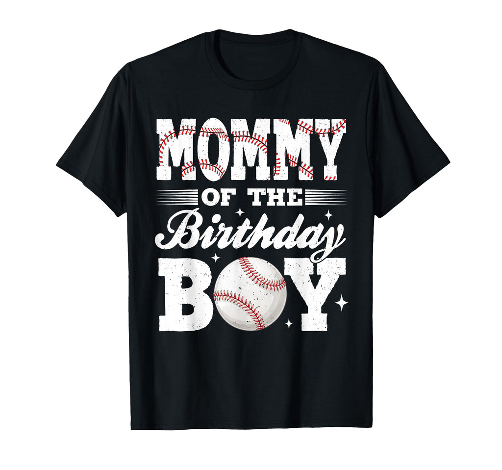 Mommy Birthday Baseball Matching Family T-Shirt - Novelty Apparel Men Women - T-Shirt, Sweatshirt, Hoodie