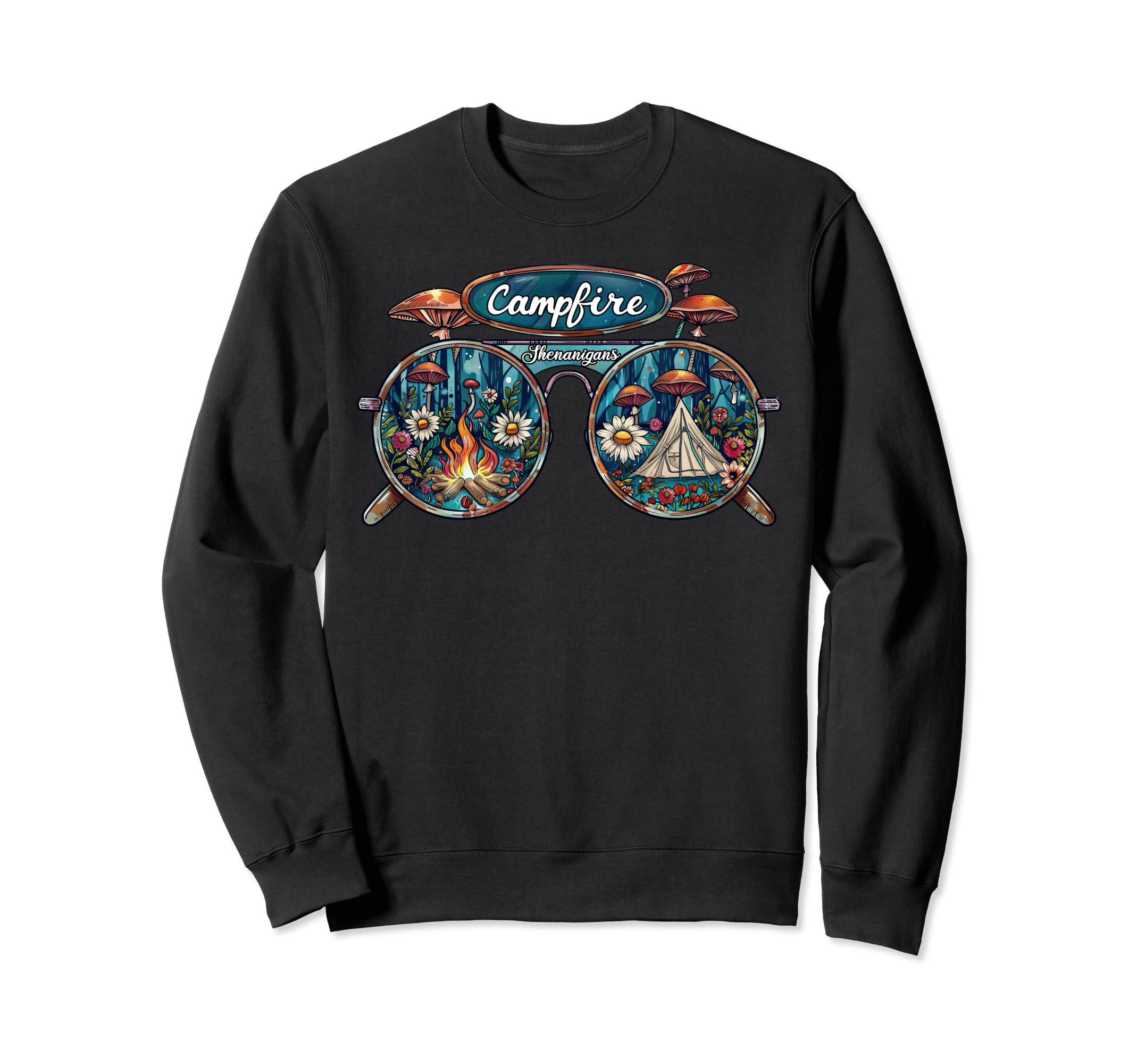 Campfire Shenanigans Boho Hippie Sweatshirt - Aesthetic Graphic Unisex - T-Shirt, Sweatshirt, Hoodie