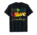 Snake Serpent Peace Love Snakes T-Shirt - Aesthetic Graphic Unisex - T-Shirt, Sweatshirt, Hoodie