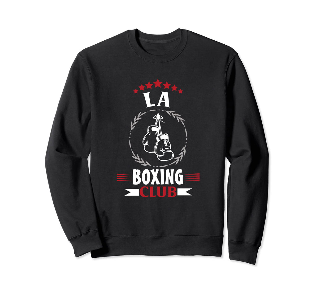 La Boxing Club Distressed Boxer Sweatshirt - Casual Everyday Wear Men Women - T-Shirt, Sweatshirt, Hoodie