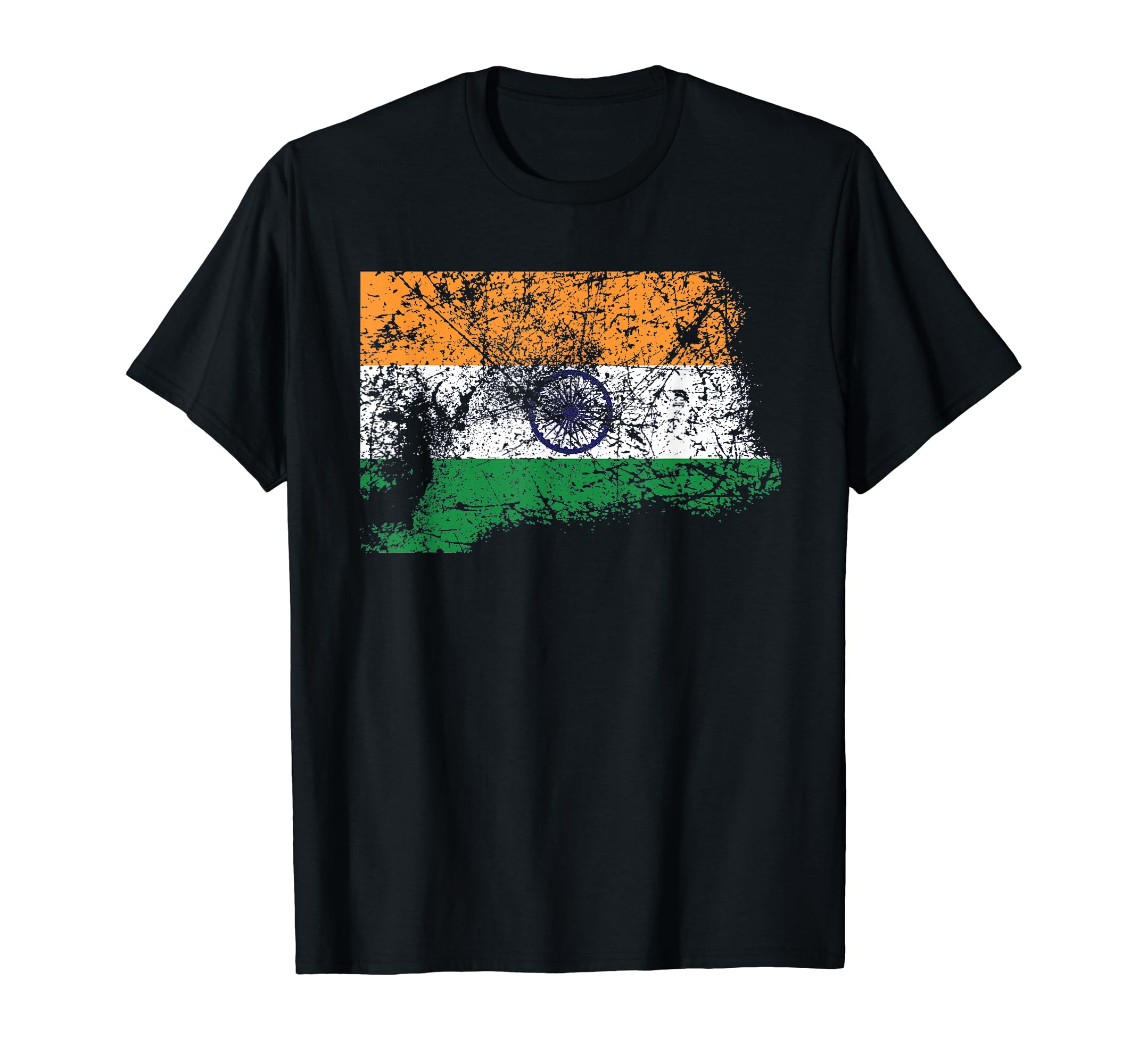 Distressed Beat Up Indian Flag India T-Shirt - Aesthetic Graphic Men Women - T-Shirt, Sweatshirt, Hoodie