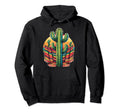 Cactus Serape Succulent Plant Cacti Hoodie - Minimalist Print Unisex - T-Shirt, Sweatshirt, Hoodie
