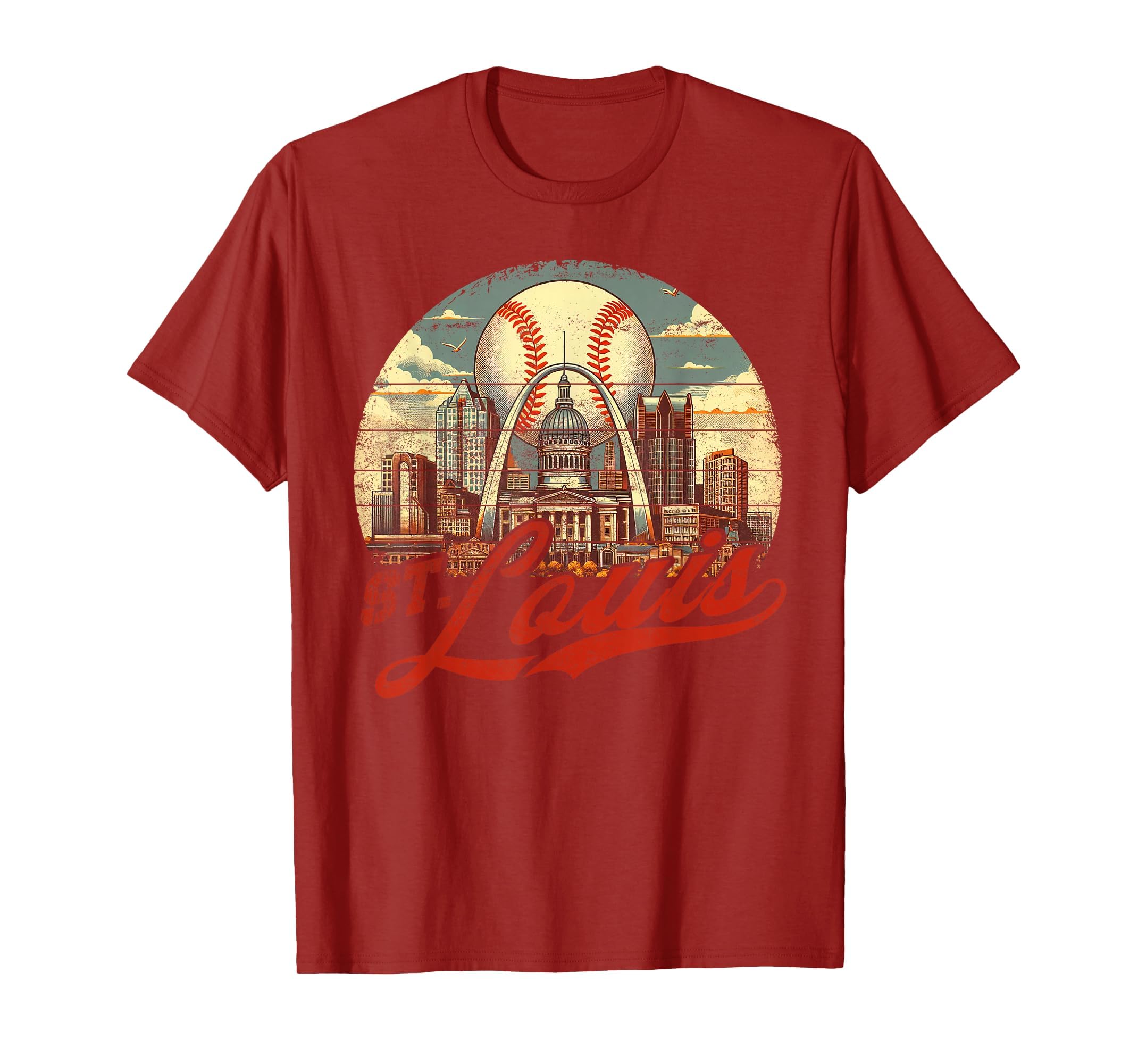 St Louis Baseball American Us Flag T-Shirt - Aesthetic Graphic Men Women - T-Shirt, Sweatshirt, Hoodie