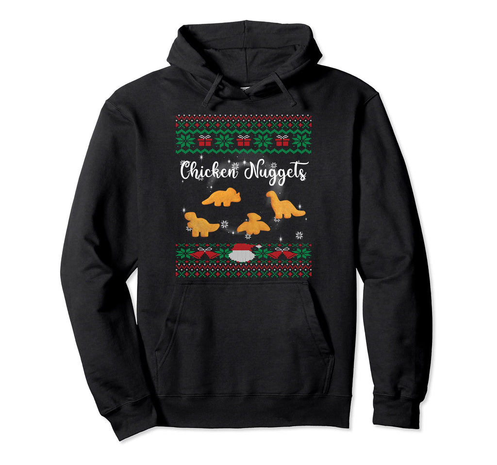 Dinos Chicken Nuggets Ugly Funny Realistic Hoodie - Graphic Print Unisex - T-Shirt, Sweatshirt, Hoodie