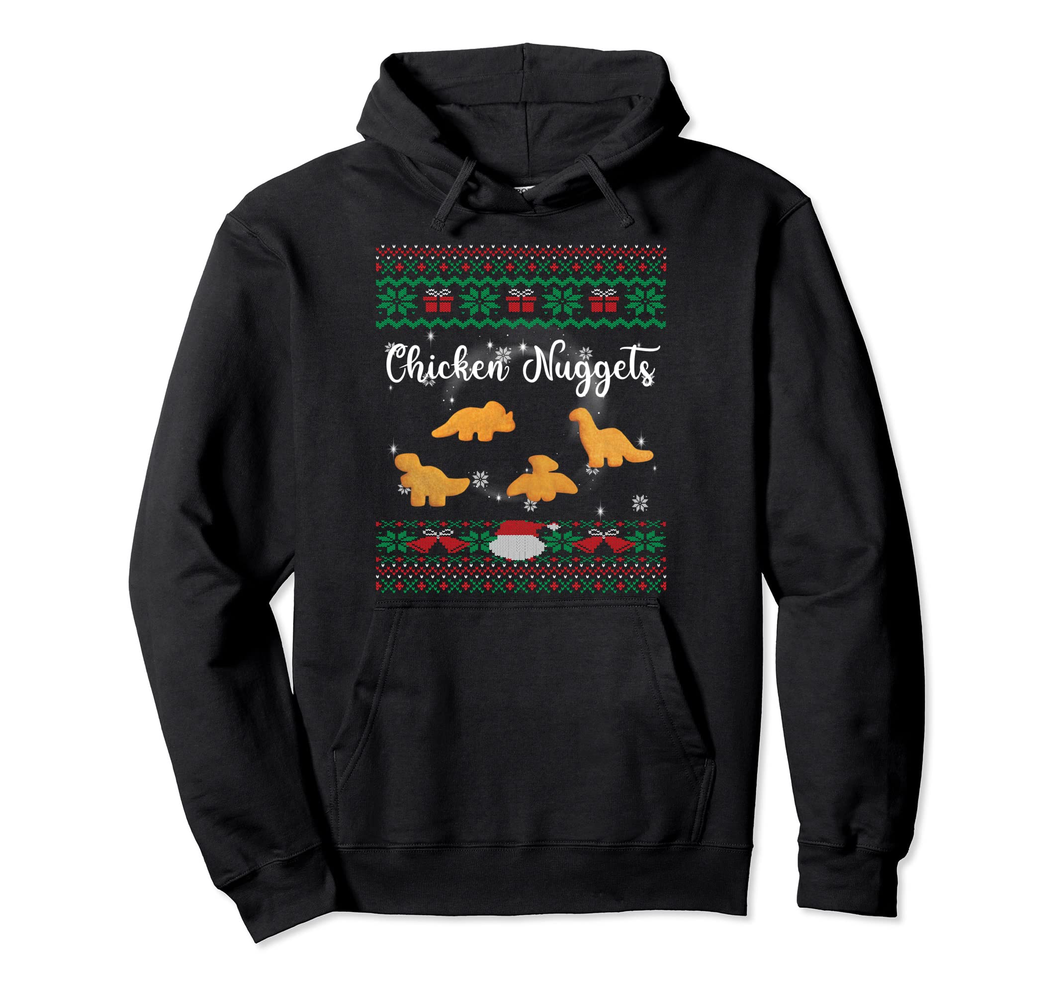Dinos Chicken Nuggets Ugly Funny Realistic Hoodie - Graphic Print Unisex - T-Shirt, Sweatshirt, Hoodie
