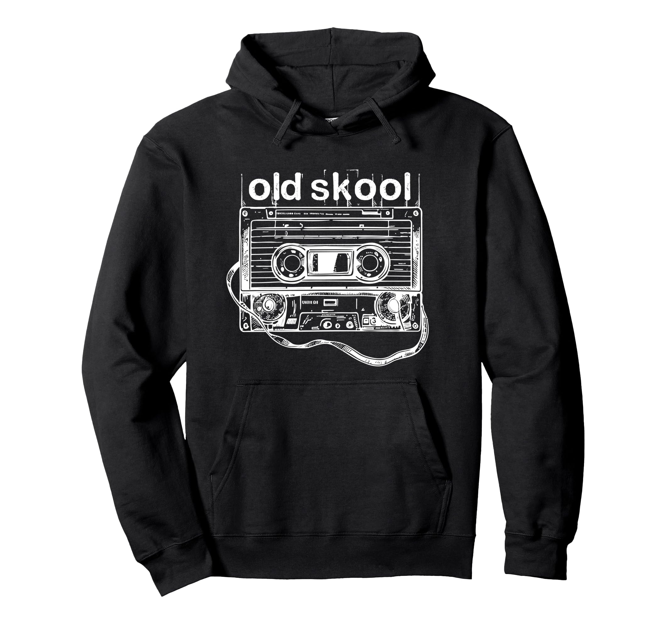 80S 90S Party Costume Old Skool Hoodie - Minimalist Print for Adults - T-Shirt, Sweatshirt, Hoodie